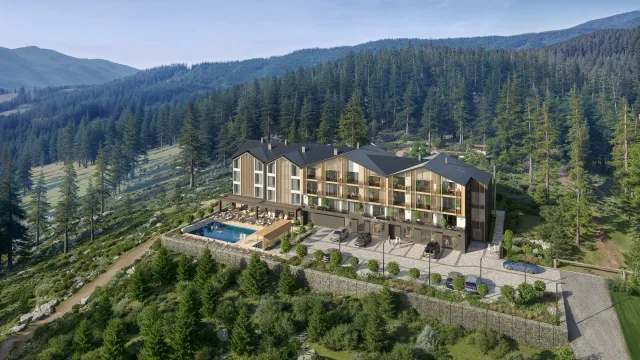 Будівництво Меланіт Resort & SPA — загальний вид на комплекс